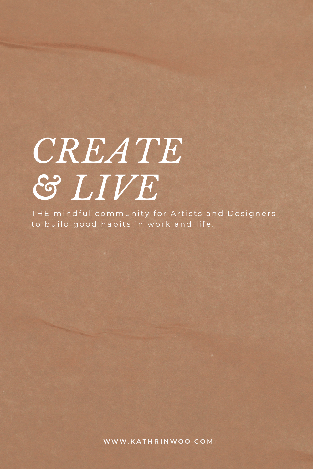 cover image for create and live - the mindful community for Artists and Designers to build