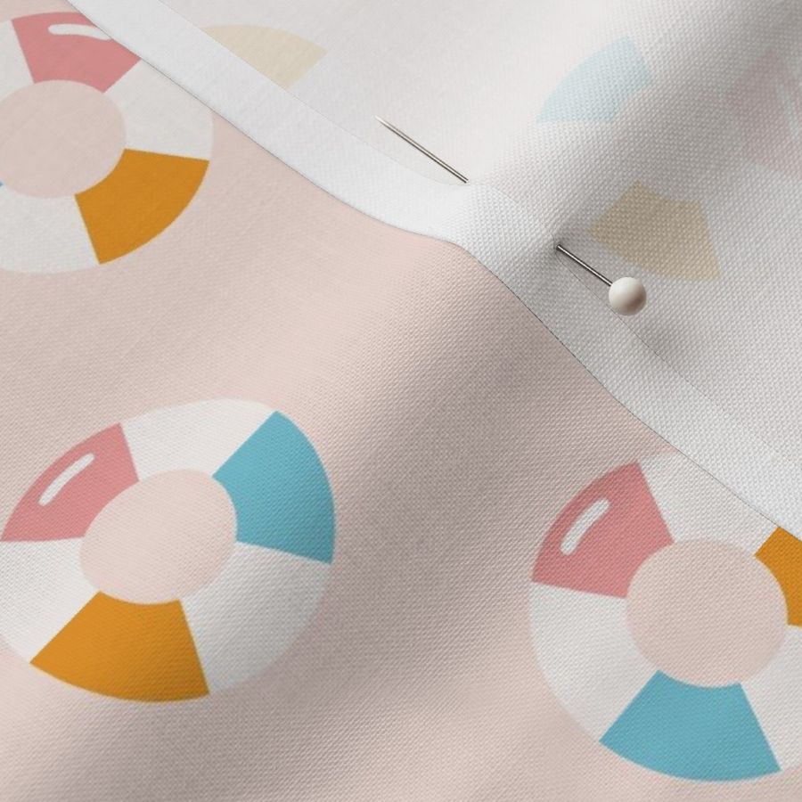 Summer Design Floatie Swim Ring by Kathrin Woo on Spoonflower Fabric
