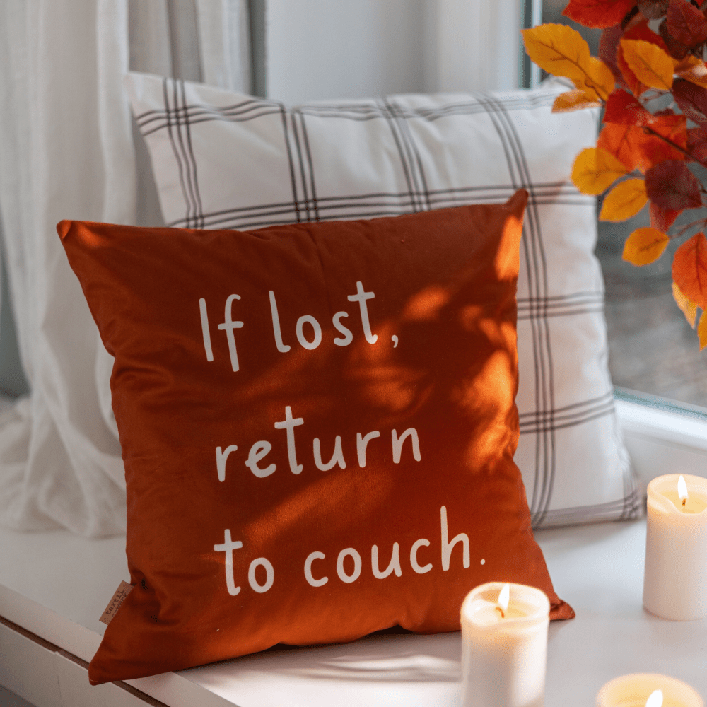 Cozy and Modern Fall Surface Pattern Design Collection Snuggle Season by Kathrin Woo, featured by textilwerk on Pillows